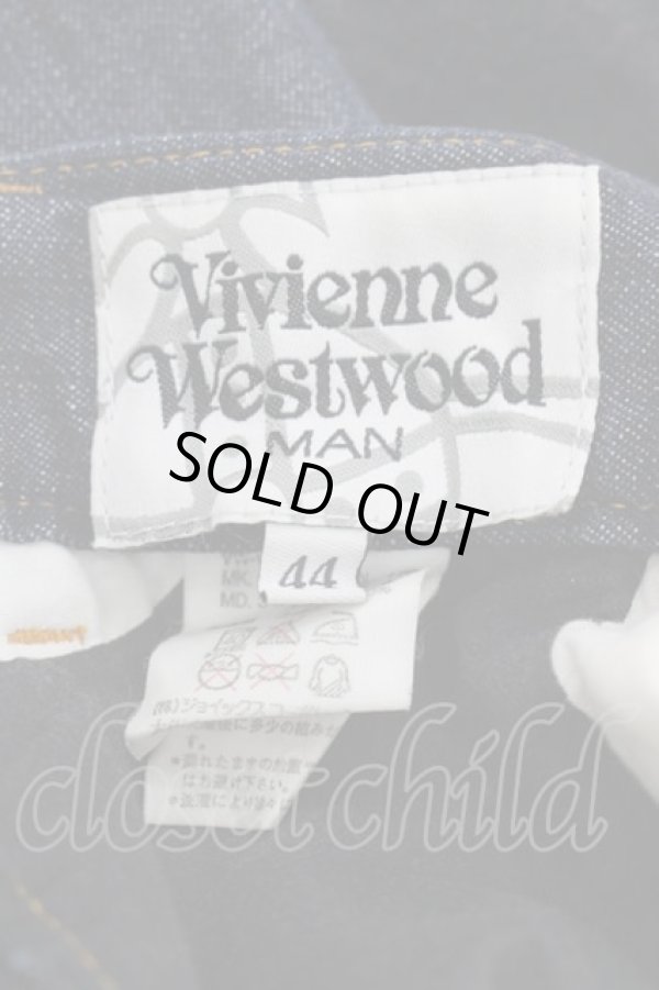 画像5: ヴィヴィアンウエストウッド MAN 中古 / 裾スポット柄デニムパンツ 44 デニム  I-25-10-22-003-pa-HD-ZI (5)