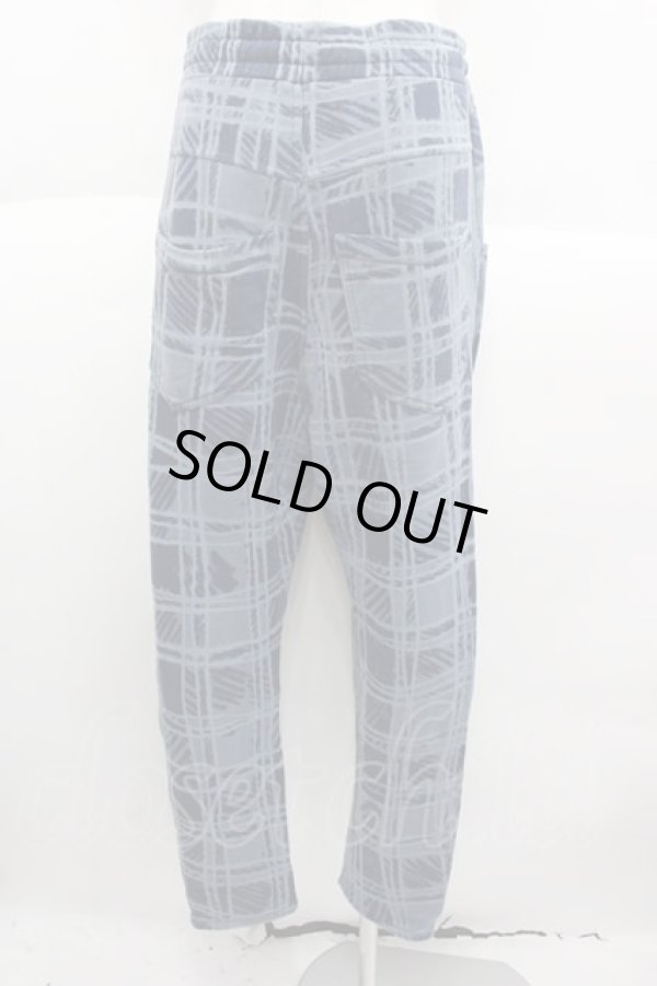 画像2: ANGLOMANIA 中古 / チェックスウェットパンツ S 青  I-25-10-22-031-pa-HD-ZI (2)