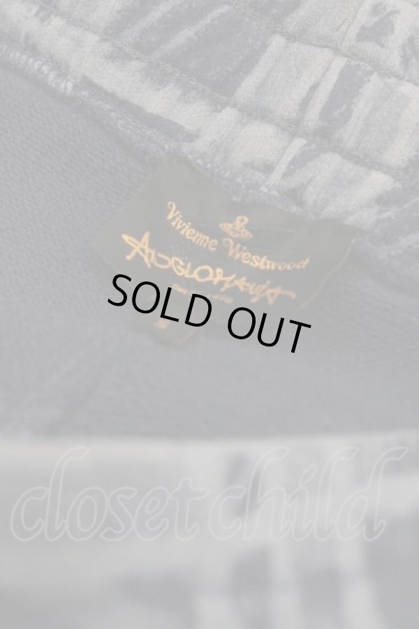 画像3: ANGLOMANIA 中古 / チェックスウェットパンツ S 青  I-25-10-22-031-pa-HD-ZI (3)