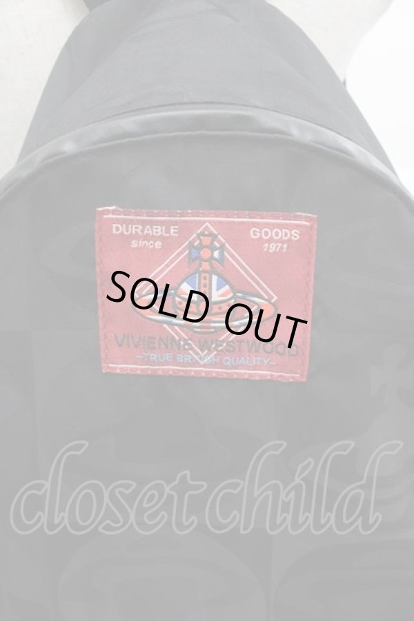 画像2: ヴィヴィアンウエストウッド 中古 / チェッカーORBリュック  黒  I-25-10-22-038-ba-HD-ZI (2)