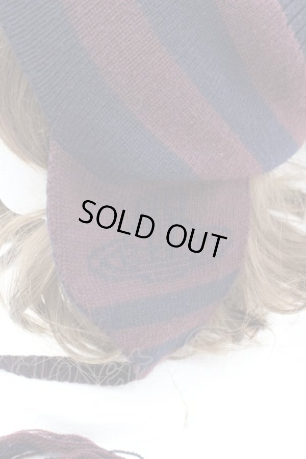 画像2: ヴィヴィアンウエストウッド 中古 / ORBフラップ付ワッチ  ネイビーＸボルドー  I-25-10-22-041-ha-HD-ZI (2)