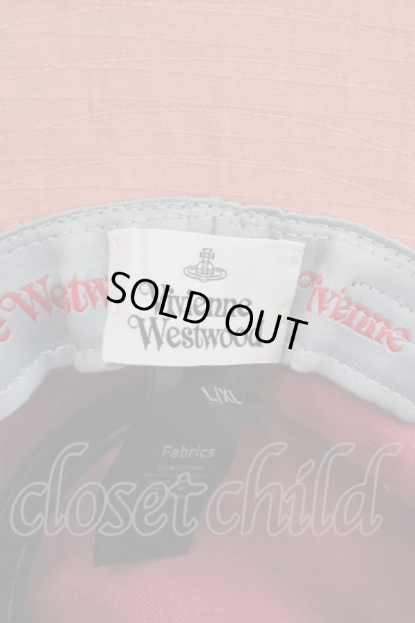 画像3: ヴィヴィアンウエストウッド 中古 / ラインオーブ刺繍バケットハット  ピンク  I-25-10-22-042-ha-HD-ZI (3)