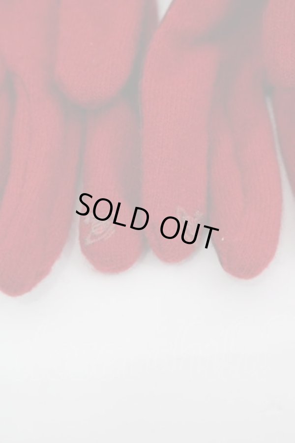 画像3: ヴィヴィアンウエストウッド 中古 / レザーベルト切替グローブ  ブラウンＸ赤  I-25-10-22-047-gd-HD-ZI (3)