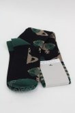 画像2: ヴィヴィアンウエストウッド 中古 / MULTI DOT ORBハイソックス  黒Ｘ緑  I-25-10-22-048-gd-HD-ZI (2)