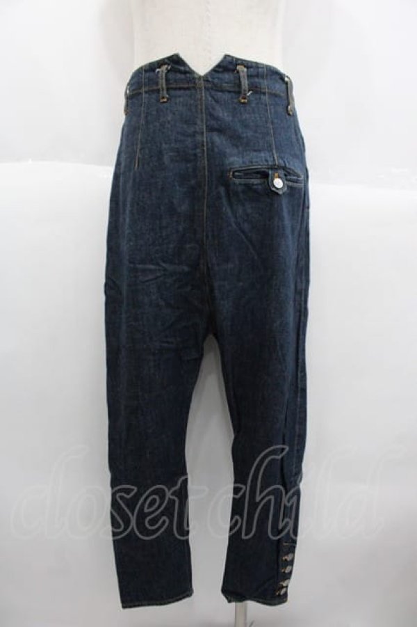 画像2: ヴィヴィアンウエストウッド MAN 中古 / 裾ボタンデニムパンツ 44 青デニム  I-25-10-22-005-pa-HD-ZI (2)