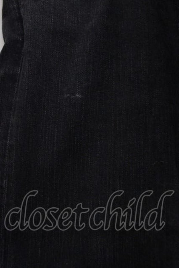 画像5: ヴィヴィアンウエストウッド MAN 中古 / 稲妻オーブ刺繍デニムパンツ 44 黒デニム  I-25-10-22-006-pa-HD-ZI (5)