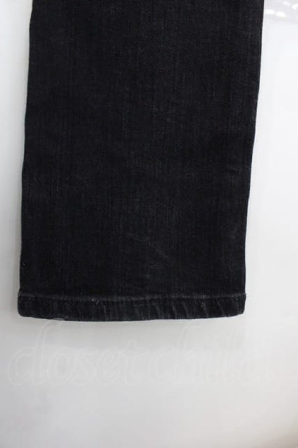 画像6: ヴィヴィアンウエストウッド MAN 中古 / 稲妻オーブ刺繍デニムパンツ 44 黒デニム  I-25-10-22-006-pa-HD-ZI (6)