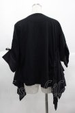 画像2: ヴィヴィアンウエストウッド 中古 / 単色オーブ刺繍変形カットソー  黒  I-25-10-22-008-to-HD-ZI (2)