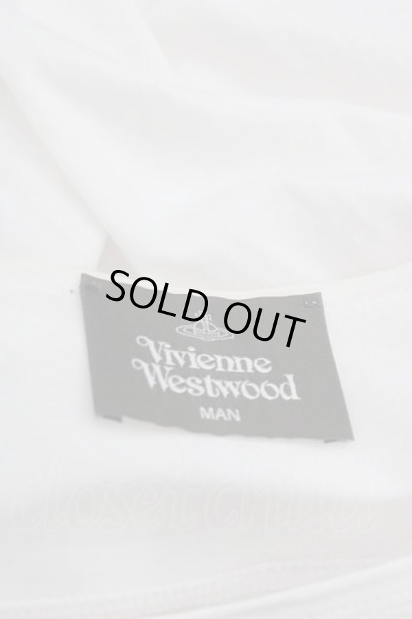画像4: ヴィヴィアンウエストウッド MAN 中古 / “ORB STARS”リラックスTシャツ  白Ｘ黒  I-25-10-22-001-to-HD-ZI (4)