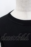 画像3: ヴィヴィアンウエストウッド 中古 / 単色オーブ刺繍変形カットソー  黒  I-25-10-22-008-to-HD-ZI (3)