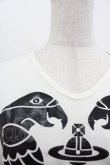 画像3: ヴィヴィアンウエストウッド 中古 / TWIN EAGLES Tシャツ L 白Ｘ黒  I-25-10-22-010-to-HD-ZI (3)
