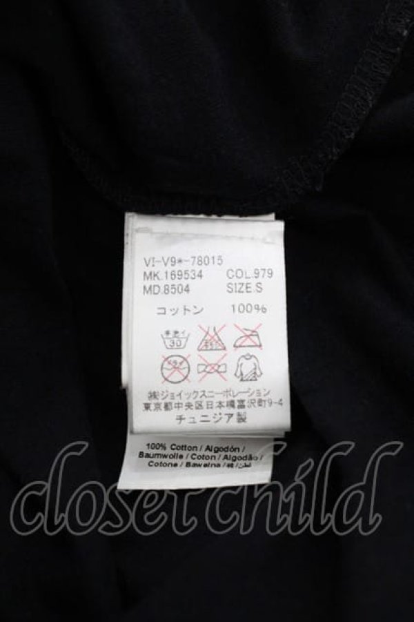 画像5: ANGLOMANIA 中古 / オーブプリント半袖カットソー S 黒  I-25-10-22-011-to-HD-ZI (5)