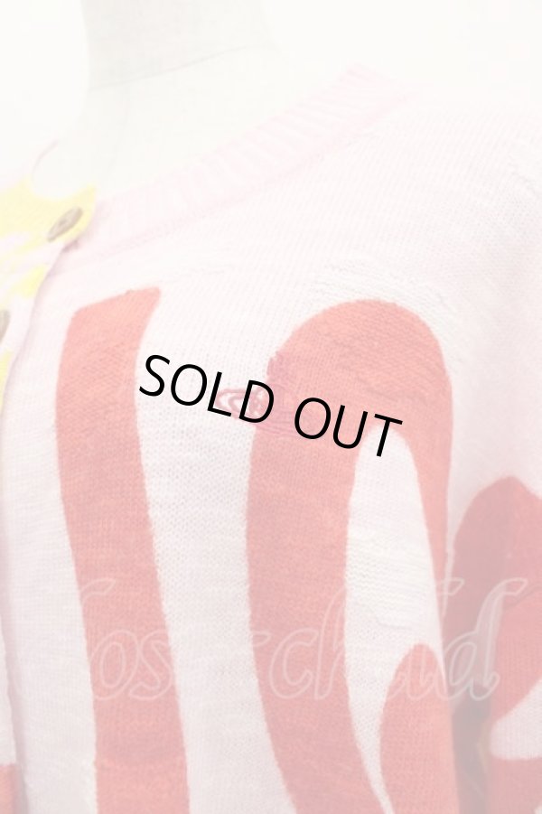 画像3: ヴィヴィアンウエストウッド 中古 / Blizzard Printニットカーディガン 00 ピンク  I-25-10-22-012-to-HD-ZI (3)