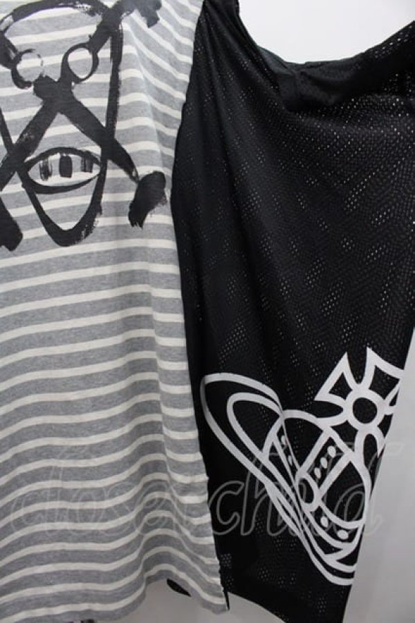 画像4: ヴィヴィアンウエストウッド 中古 / トリニティブロッキングトリニティTシャツ 00 グレーＸ黒Ｘ赤  I-25-10-22-018-to-HD-ZI (4)