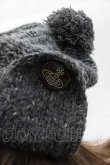 画像4: ヴィヴィアンウエストウッド 中古 / 2wayボンボン付キニット帽  グレー  I-25-11-19-021-ha-HD-ZI (4)