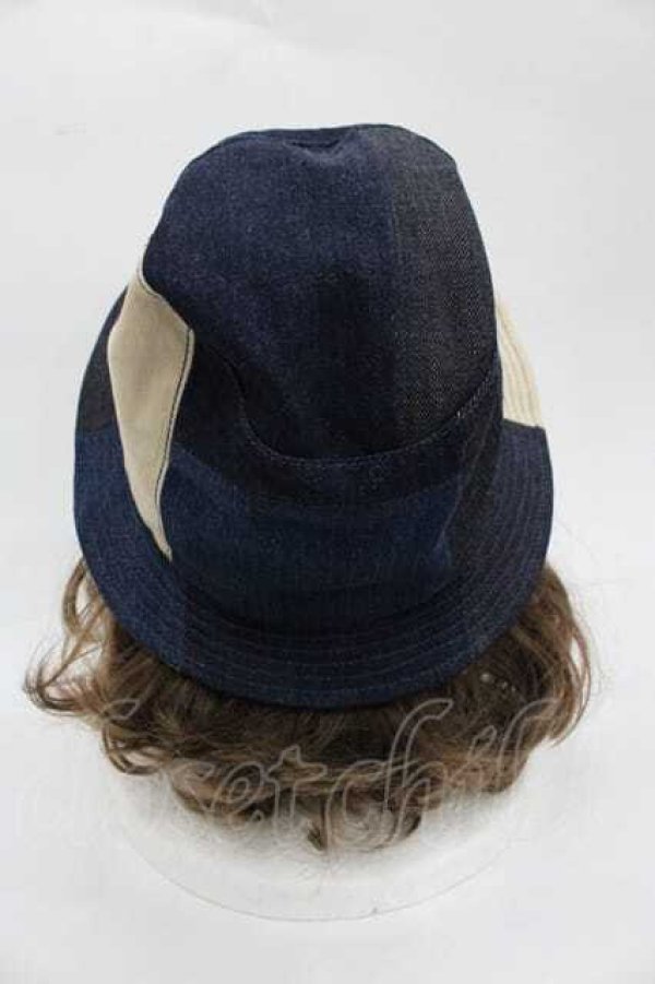 画像3: ヴィヴィアンウエストウッド 中古 / デニム切リ替エハット  青デニムＸアイボリー  I-25-11-19-022-ha-HD-ZI (3)