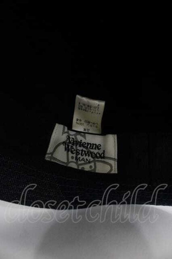 画像5: ヴィヴィアンウエストウッド 中古 / デニム切リ替エハット  青デニムＸアイボリー  I-25-11-19-022-ha-HD-ZI (5)