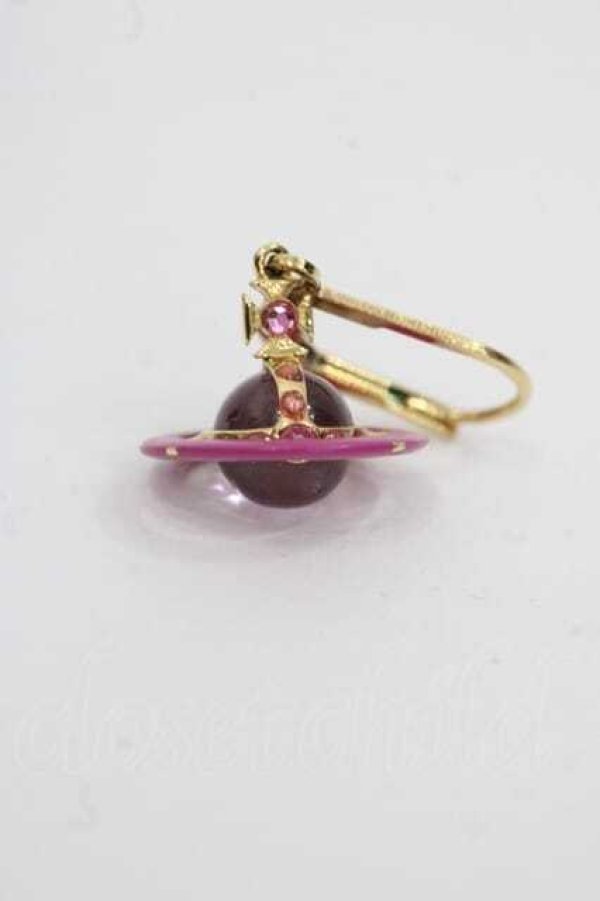 画像2: ヴィヴィアンウエストウッド 中古 / オリジナルプリオーブピアス  ピンクＸゴールド  I-25-11-19-023-ac-HD-ZI (2)