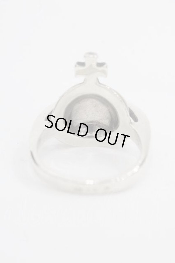 画像2: ヴィヴィアンウエストウッド 中古 / new solid ring M シルバー  I-25-11-19-025-rg-HD-ZI (2)