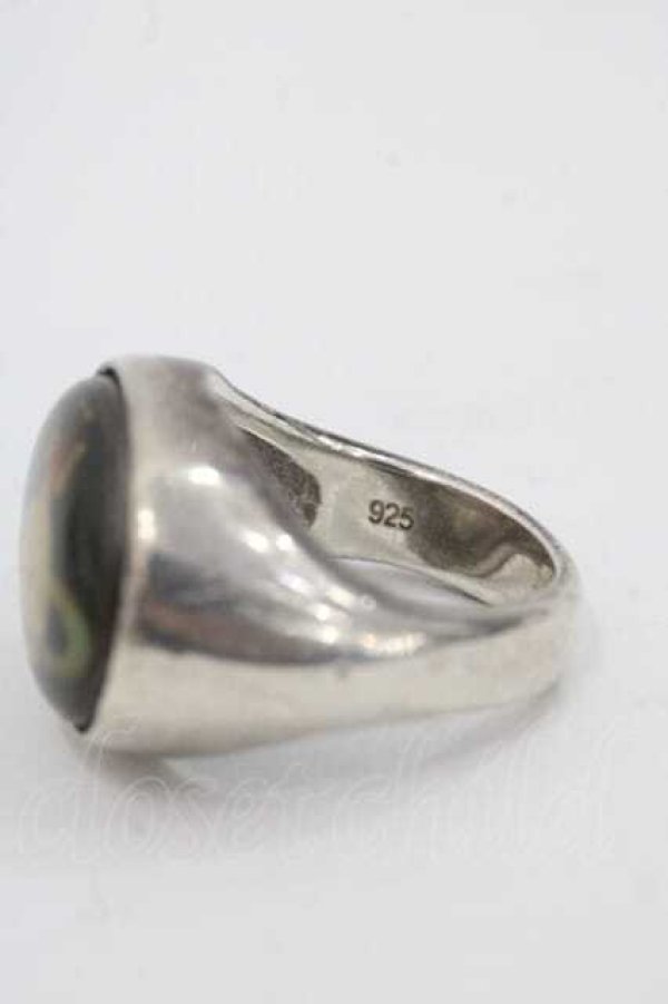 画像3: ヴィヴィアンウエストウッド 中古 / エナメルボタンリング XSサイズ 紺Ｘシルバー  I-25-11-19-027-rg-HD-ZI (3)