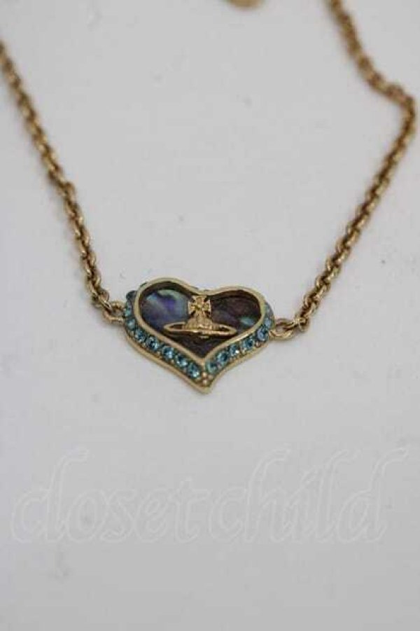 画像2: ヴィヴィアンウエストウッド 中古 / PETRAブレスレット  青Ｘゴールド  I-25-11-19-029-ac-HD-ZI (2)