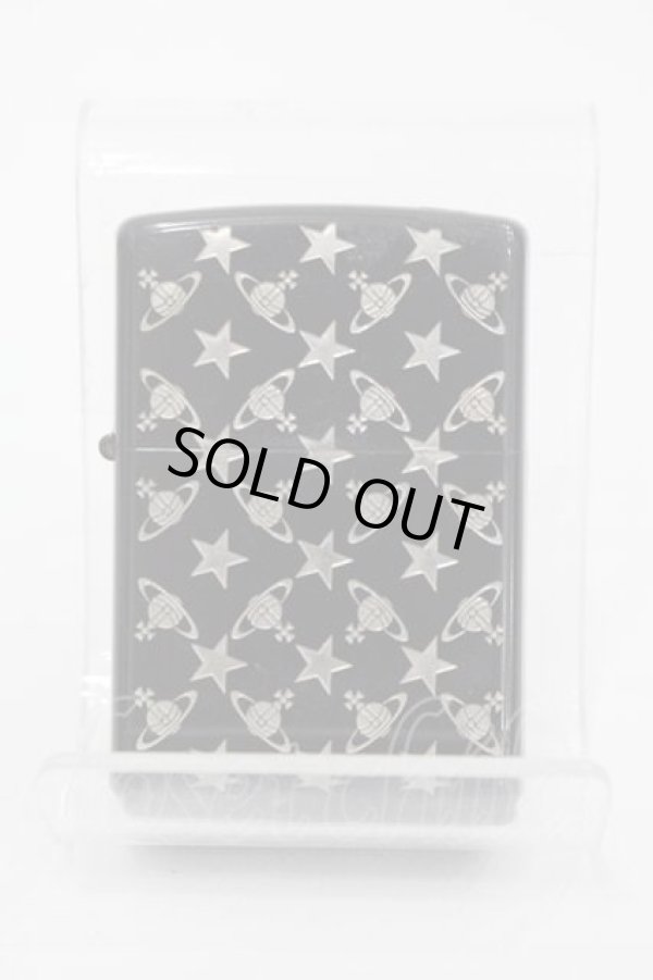 画像2: ヴィヴィアンウエストウッド 中古 / 星柄ジッポライター  黒Ｘシルバー  I-25-11-19-030-gd-HD-ZI (2)