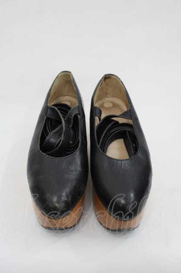 画像2: ヴィヴィアンウエストウッド 中古 / ロッキンホースバレリーナ 約22CM 黒Ｘブラウン  I-25-11-19-036-bl-HD-ZI (2)