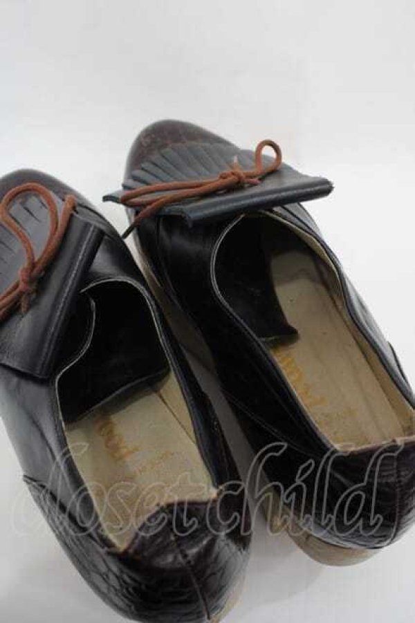 画像4: ヴィヴィアンウエストウッド 中古 / ロッキンホースゴルフ 約23CM(内側採寸) 黒  I-25-11-19-037-sh-HD-ZI (4)