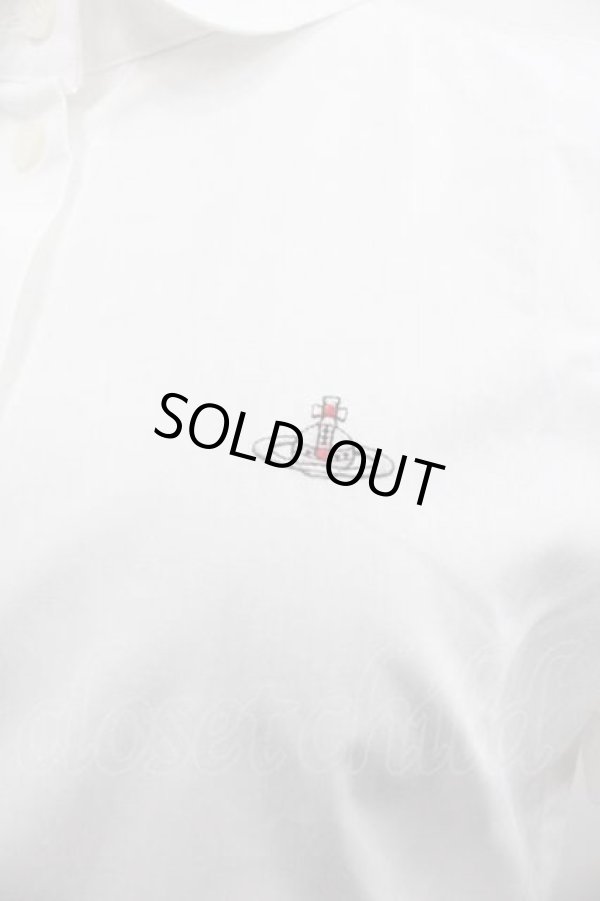 画像3: ヴィヴィアンウエストウッド 中古 / クラシック襟半袖シャツ 02 白  I-25-11-19-004-bl-HD-ZI (3)