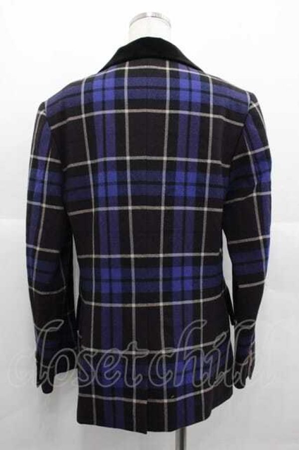 画像2: ヴィヴィアンウエストウッド 中古 / TARTAN CHECKジャケット 02 青チェック  I-25-11-19-007-jc-HD-ZI (2)