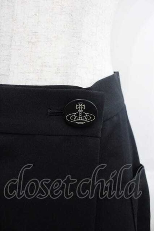 画像3: ヴィヴィアンウエストウッド 中古 / ウールギャバライディングスカート 02 黒  I-25-11-19-009-sk-HD-ZI (3)