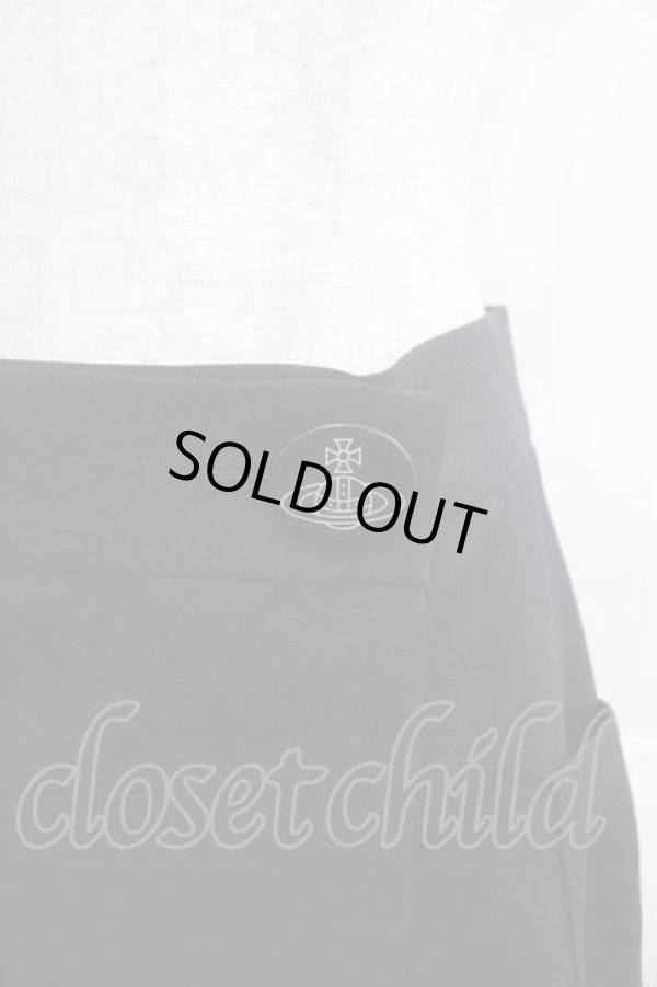 画像3: ヴィヴィアンウエストウッド 中古 / ウールギャバライディングスカート 02 黒  I-25-11-19-009-sk-HD-ZI (3)