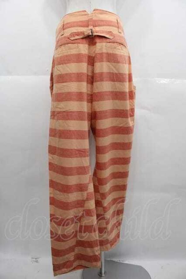 画像2: ヴィヴィアンウエストウッド 中古 / ボーダーパンツ 2 オレンジ  I-25-11-19-011-pa-HD-ZI (2)