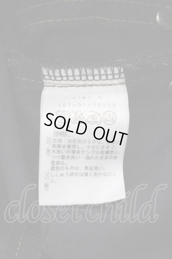 画像5: ヴィヴィアンウエストウッド 中古 / 後ロオーブ刺繍ポケットデニムパンツ 1 黒  I-25-11-19-012-pa-HD-ZI (5)