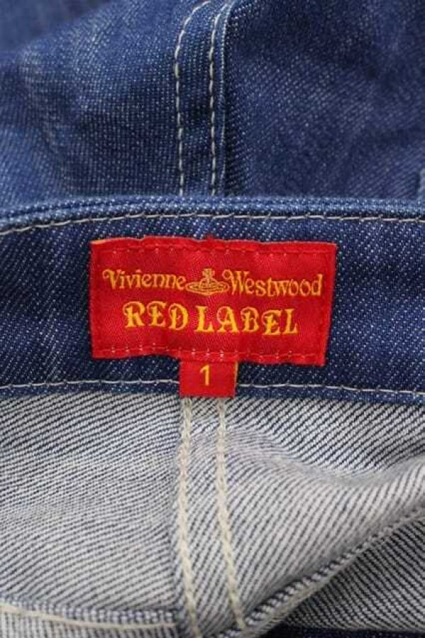画像4: ヴィヴィアンウエストウッド 中古 / 後ロオーブステッチデニムパンツ 1 青デニム  I-25-11-19-013-pa-HD-ZI (4)