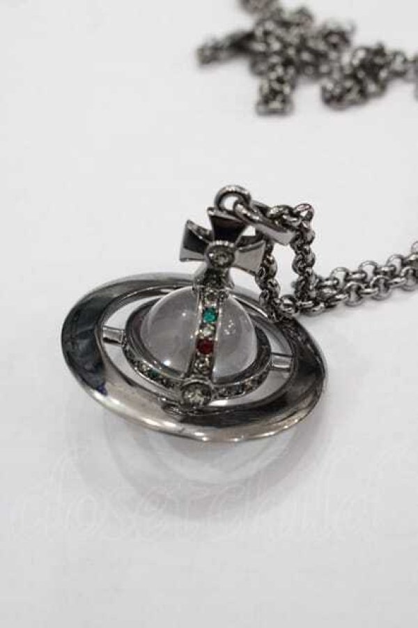 画像3: ヴィヴィアンウエストウッド 中古 / スモールオーブネックレス  ガンメタ  I-25-11-19-014-nl-HD-ZI (3)