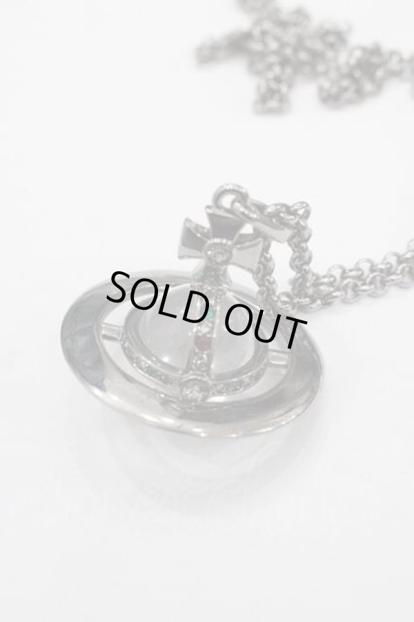 画像3: ヴィヴィアンウエストウッド 中古 / スモールオーブネックレス  ガンメタ  I-25-11-19-014-nl-HD-ZI (3)