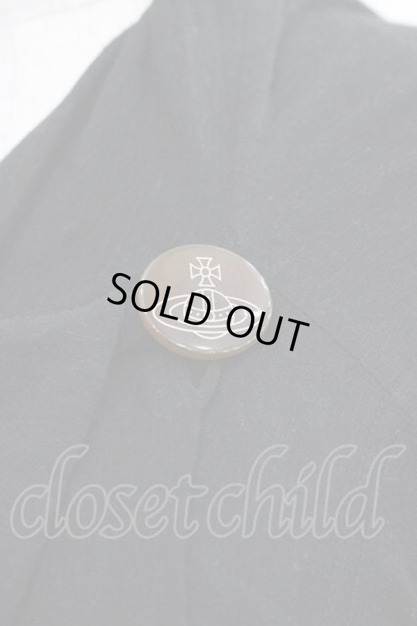 画像3: ヴィヴィアンウエストウッド 中古 / オーブボタンカーディガン 2 ブラック  I-25-11-19-002-to-HD-ZI (3)