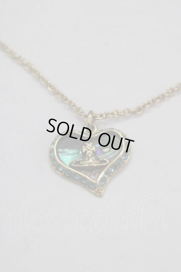 画像2: ヴィヴィアンウエストウッド 中古 / PETRAネックレス  青Ｘゴールド  I-25-11-19-015-ac-HD-ZI (2)