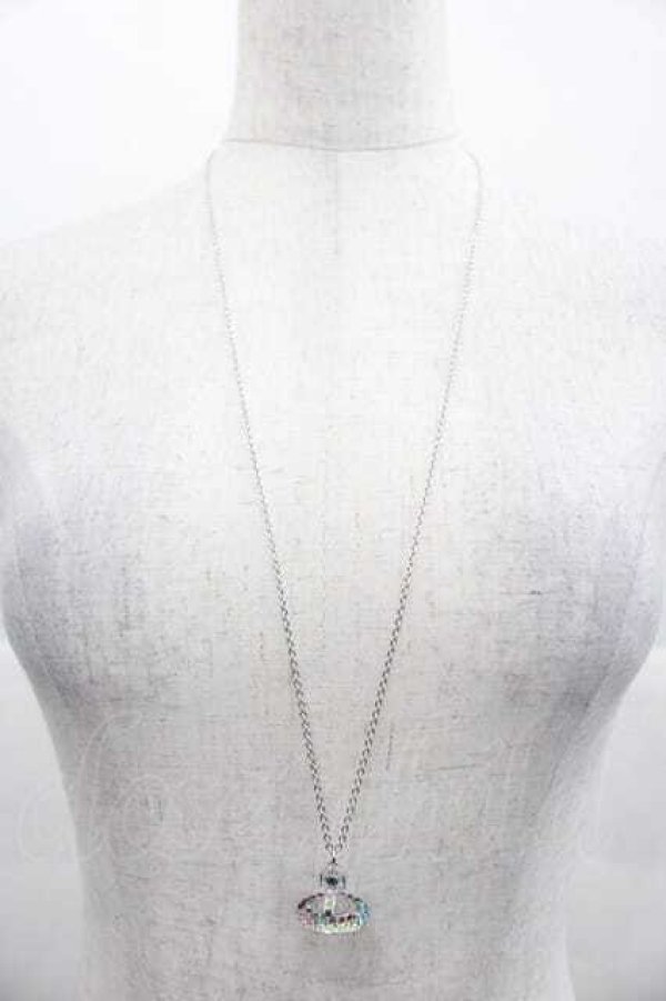 画像2: ヴィヴィアンウエストウッド 中古 / CLARETTA ORBネックレス  シルバー  I-25-11-19-016-ac-HD-ZI (2)