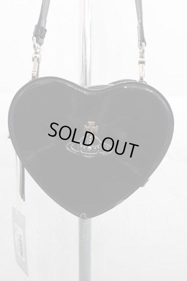 画像2: ヴィヴィアンウエストウッド 中古 / LOUISE HEART CROSSBODY BAG（ルイーズハートクロスボディバッグ）  黒  I-25-11-19-017-ba-HD-ZI (2)