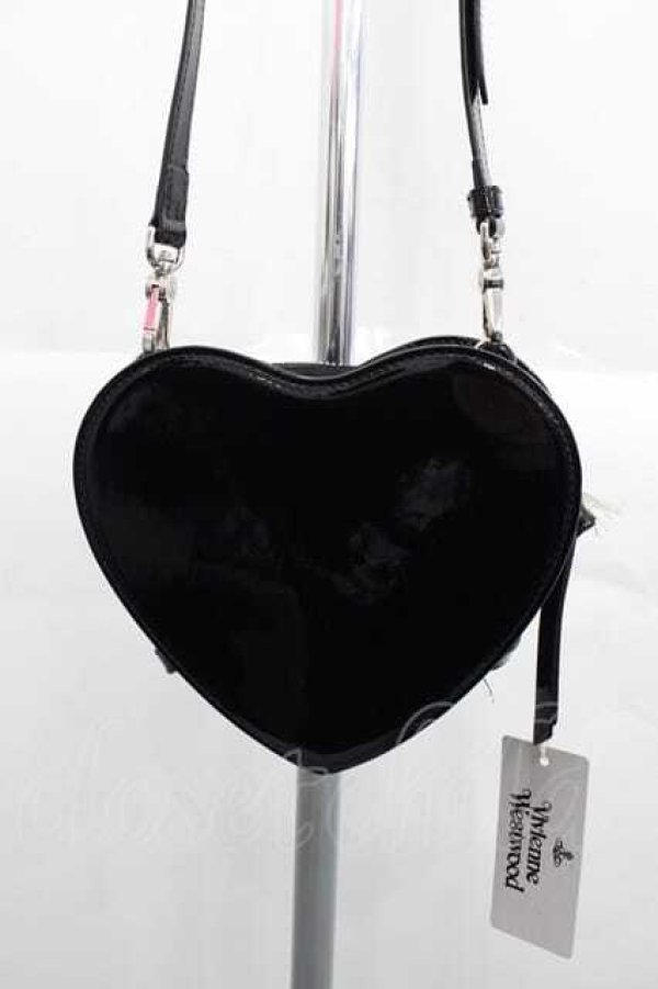 画像3: ヴィヴィアンウエストウッド 中古 / LOUISE HEART CROSSBODY BAG（ルイーズハートクロスボディバッグ）  黒  I-25-11-19-017-ba-HD-ZI (3)