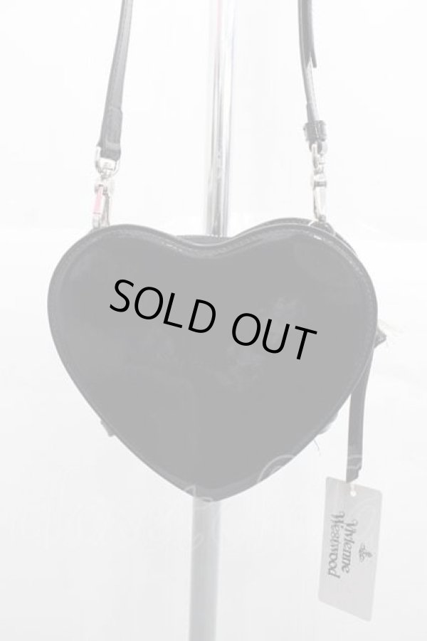 画像3: ヴィヴィアンウエストウッド 中古 / LOUISE HEART CROSSBODY BAG（ルイーズハートクロスボディバッグ）  黒  I-25-11-19-017-ba-HD-ZI (3)