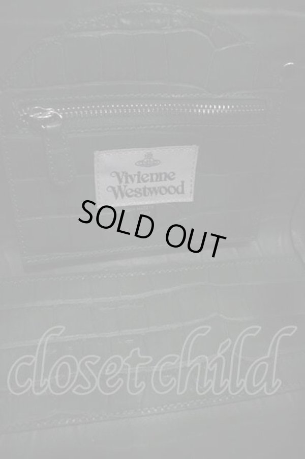 画像3: ヴィヴィアンウエストウッド 中古 / BETTYクロコハンドバッグ  グリーン  I-25-11-19-018-ba-HD-ZI (3)