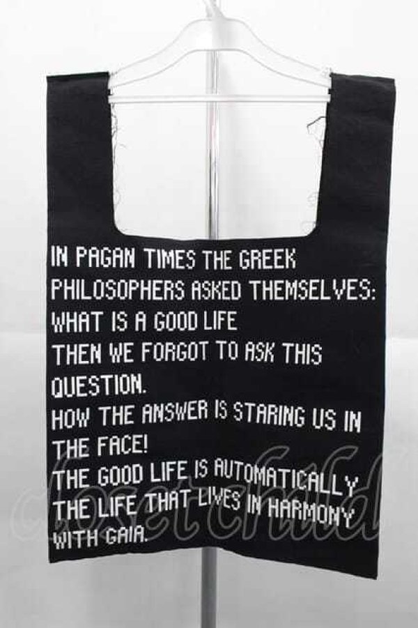 画像2: ヴィヴィアンウエストウッド 中古 / GAIAプリントハンドバッグ  黒  I-25-11-19-019-ba-HD-ZI (2)