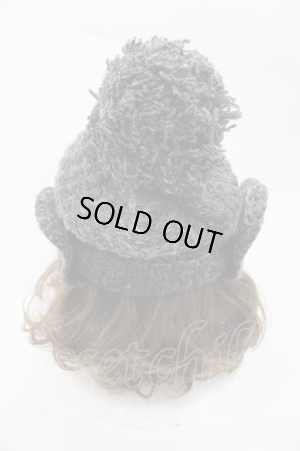 画像3: ヴィヴィアンウエストウッド 中古 / 2wayボンボン付キニット帽  グレー  I-25-11-19-021-ha-HD-ZI (3)