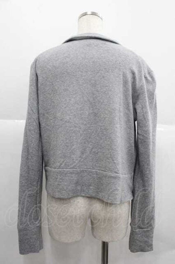 画像2: ヴィヴィアンウエストウッド CHOICE 中古 / 裾単色オーブ刺繍ライダース 2 グレー  I-25-12-10-020-jc-HD-ZI (2)