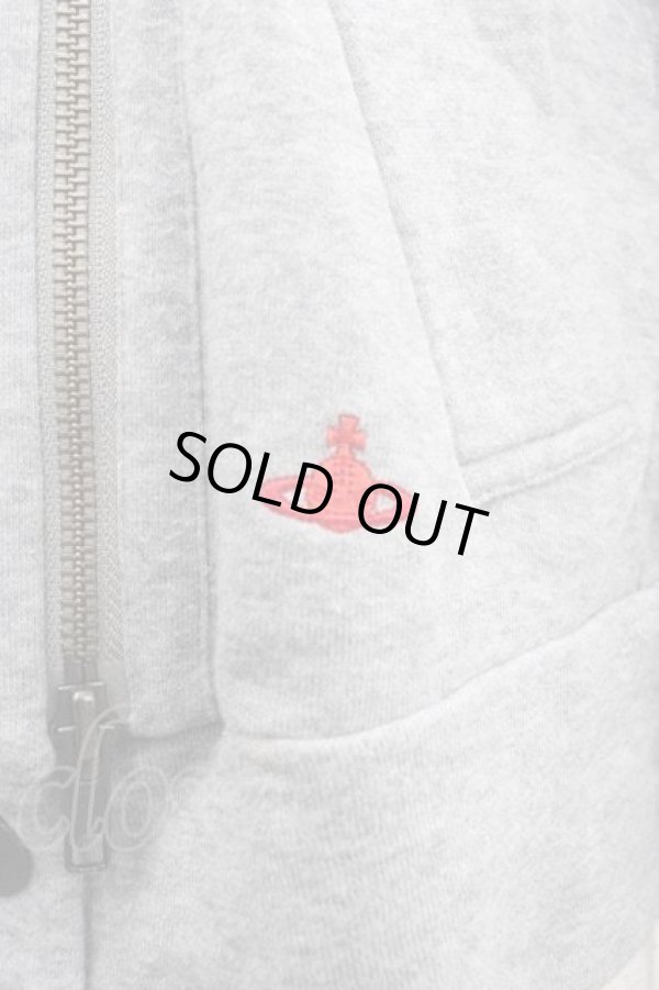 画像3: ヴィヴィアンウエストウッド CHOICE 中古 / 裾単色オーブ刺繍ライダース 2 グレー  I-25-12-10-020-jc-HD-ZI (3)