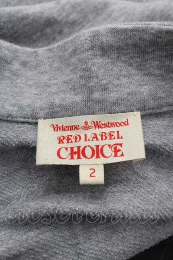 画像5: ヴィヴィアンウエストウッド CHOICE 中古 / 裾単色オーブ刺繍ライダース 2 グレー  I-25-12-10-020-jc-HD-ZI (5)