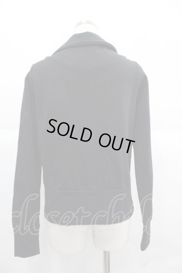 画像2: ヴィヴィアンウエストウッド CHOICE 中古 / オーブスナップボタン&フロントZIPトップス 2 黒  I-25-12-10-021-to-HD-ZI (2)